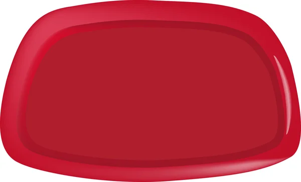 Red tray — Stock Vector