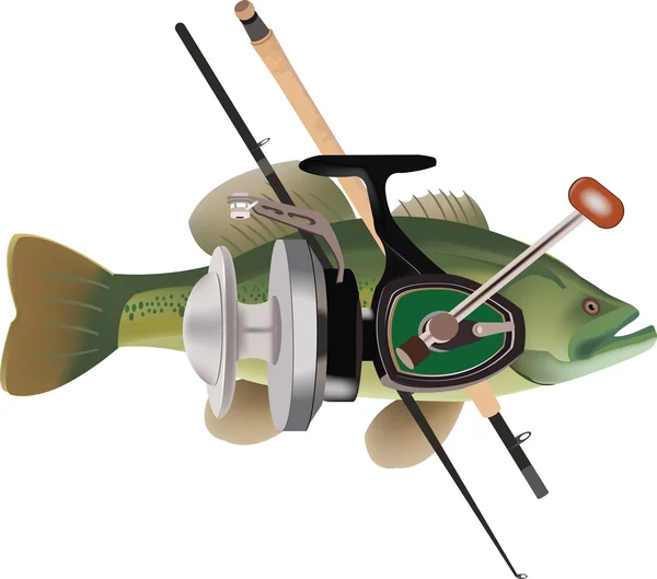 Equipamento de pesca — Vetor de Stock