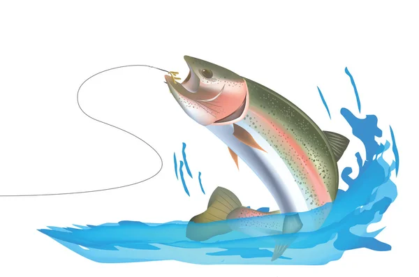 Trout hook — Stock Vector
