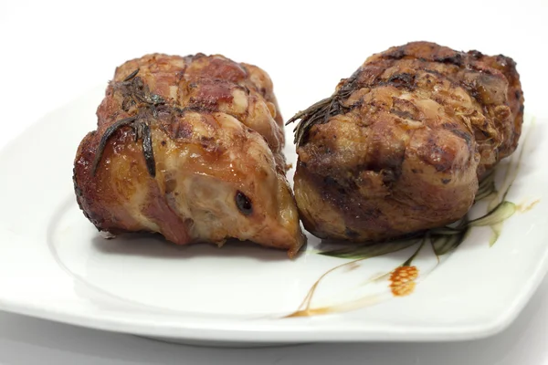 Eating meat — Stock Photo, Image