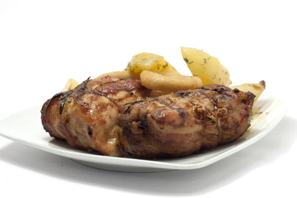 Äta kött — Stockfoto