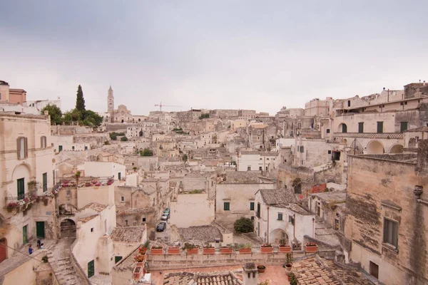 Unesco Stadt Matera Basilikata Italien — Stockfoto
