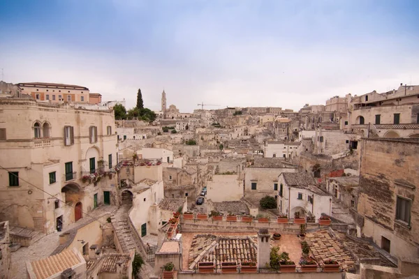 Unesco Stadt Matera Basilikata Italien — Stockfoto