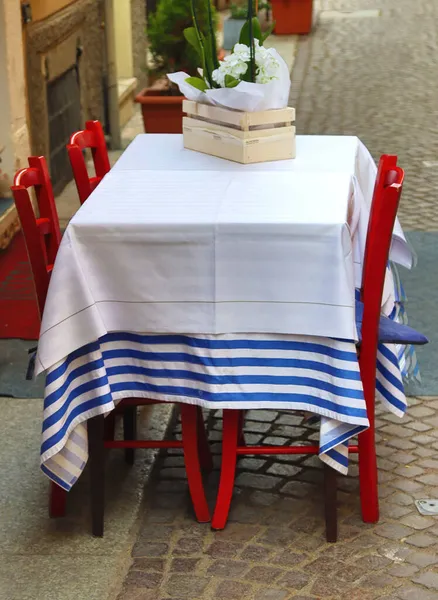 Mesa Café Com Cadeiras Restaurante Set — Fotografia de Stock