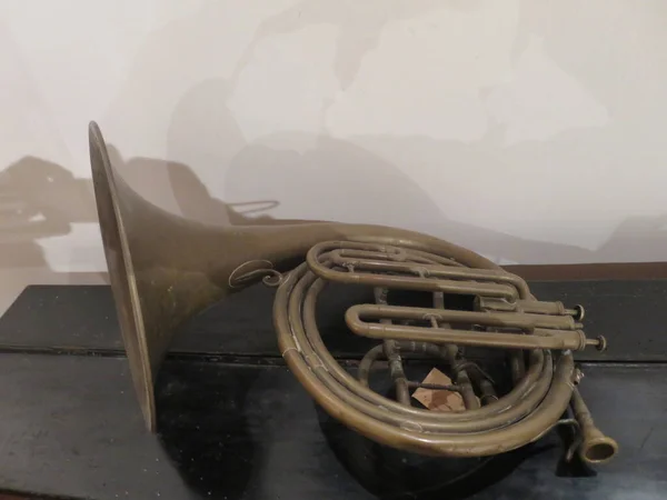 Vecchio Strumento Musica Trombone — Foto Stock