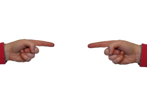 Палець Руки Різних Положеннях — стокове фото