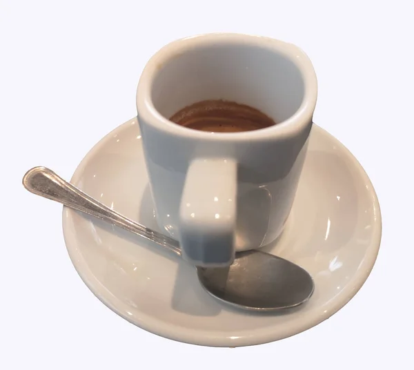 Cup Coffee White Background — Foto Stock