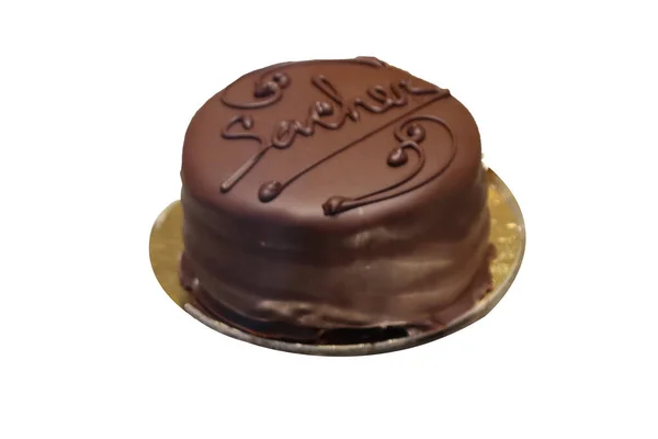 Chocolate Cake Apricots Saher — Stock Photo, Image