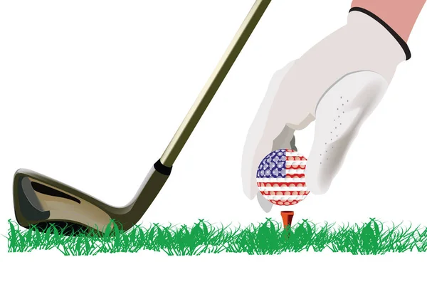 American Ball Golf Game American Ball Golf Game — Stock vektor