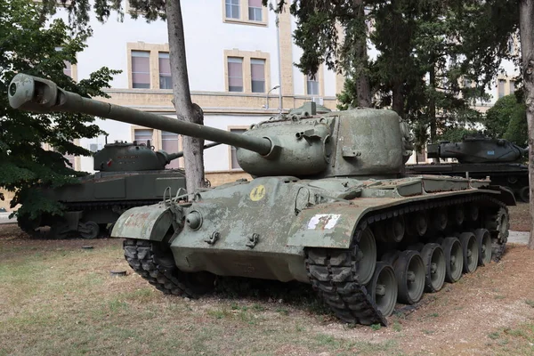 Depot Military Tanks Forecourt Barracks — стоковое фото