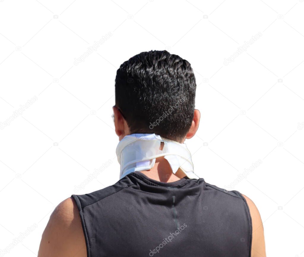 young person with the Rigid Cervical Collar
