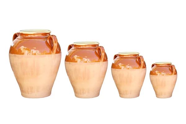 Terra Cotta Pots Various Sizes — стоковое фото