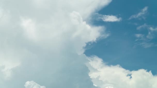 Time Lapse Videó Gyönyörű Strand Víz Front Felhők Napsütéses Napon Stock Videó