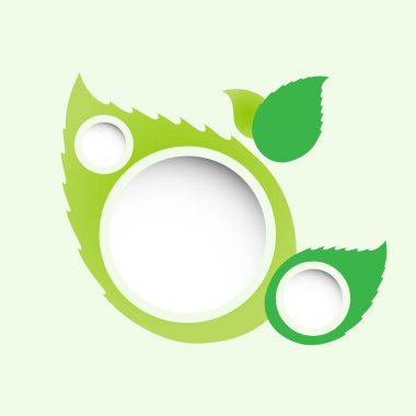 soyut web tasarım. yeşil yaprakları.