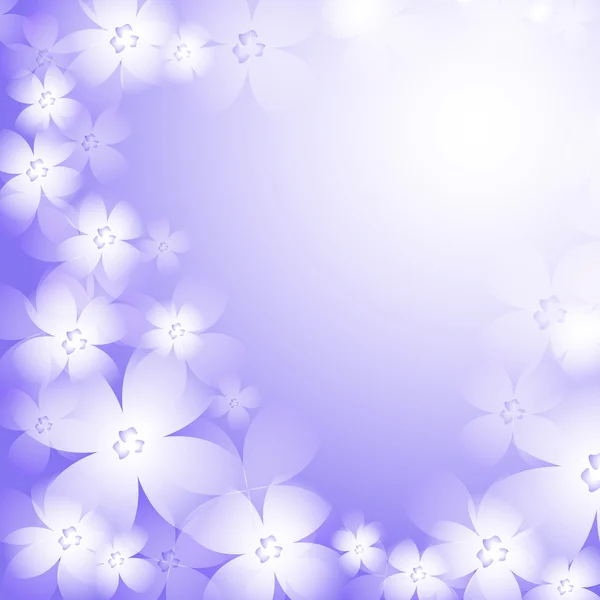 Krásné modré květinové pozadí. — Stockový vektor