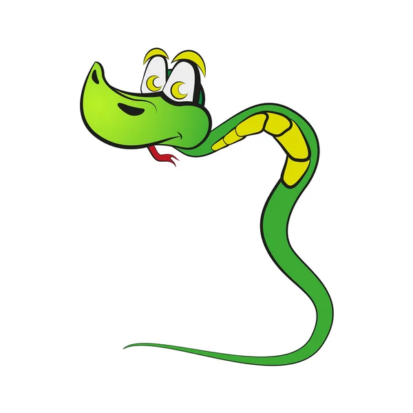 Serpente na forma de número três — Vetor de Stock