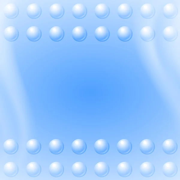 Bulles sur fond de vague bleue — Image vectorielle