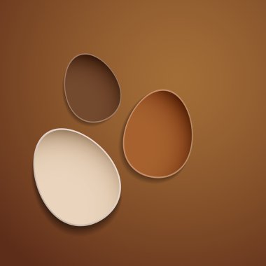 Soyut çikolata Paskalya yumurtaları