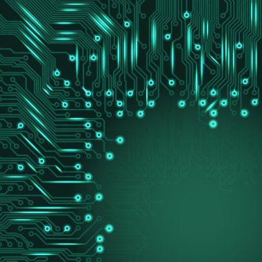 soyut elektronik devre kartı dokulu arka plan mavi