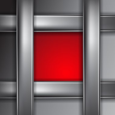 metin için yer ile metal arka plan