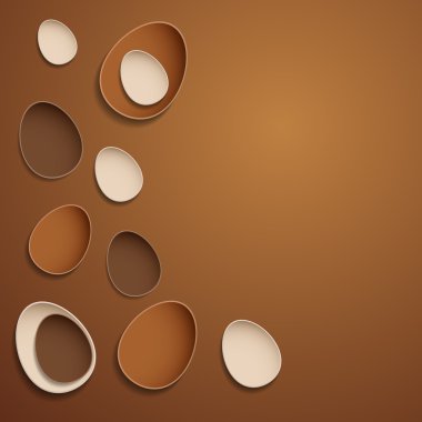 Soyut çikolata Paskalya yumurtaları