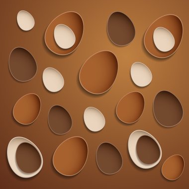 Soyut çikolata Paskalya yumurtaları