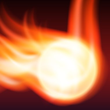 alev ve ateşli küre ile arka plan