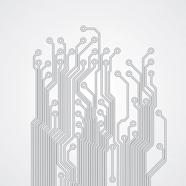 Fond abstrait avec une texture de circuit imprimé — Image vectorielle