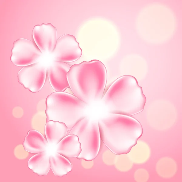 Beautiful pink flower background — Stock Vector