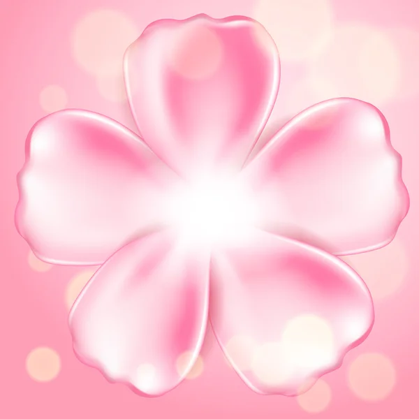 Beautiful pink flower — Stock Vector