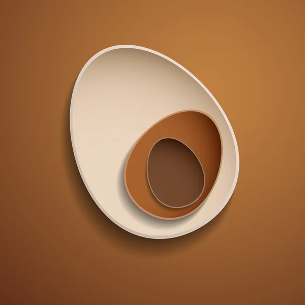 Oeufs de Pâques abstraits au chocolat — Image vectorielle