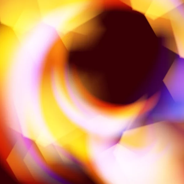 抽象的火焰火灾与六角形元素的背景 — 图库矢量图片