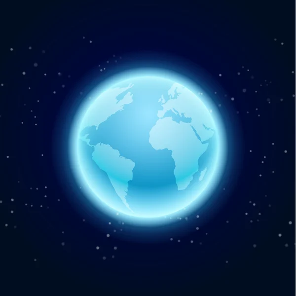 The earth in space — Stock Vector