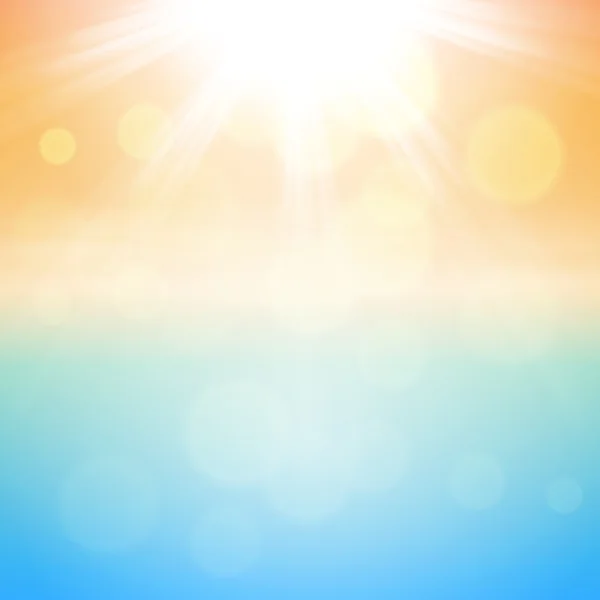 Солнечный летний фон — стоковый вектор
