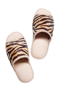 Beyaz arkaplanda izole edilmiş terlikler