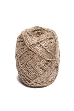 halat bobin üzerinde beyaz izole