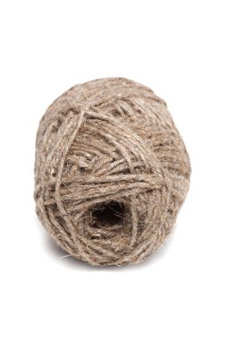 halat bobin üzerinde beyaz izole