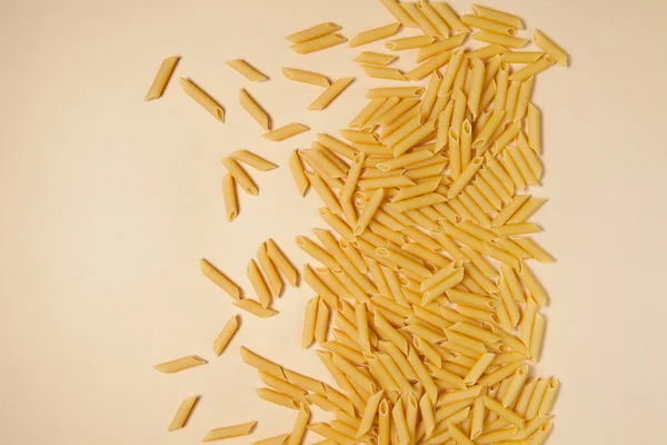 Penne pasta background. Pasta Penne texture background. — Stock Photo, Image