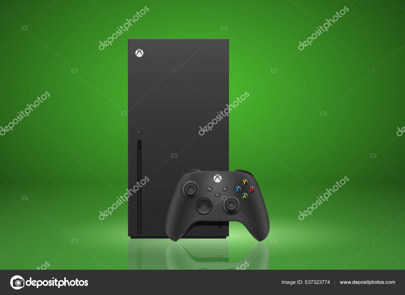 Moscow Russia December 2021 Microsoft Xbox Wireless Gamepad Xbox