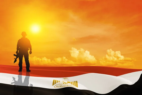 Egyiptomi ünnepség. Üdvözlőlap a Sinai Függetlenség Napjára, Emléknap, Fegyveres Erők Napja. — Stock Fotó
