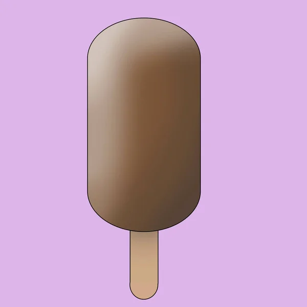 Chocolate Ice Cream Pink Background Summer Food Concept Creative Summer — Stock Fotó