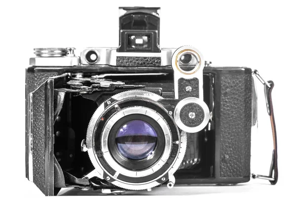 Vintage Camera Accordion White Background — Stockfoto
