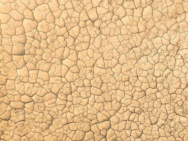 Desert Top View Cracks Ground Texture Deep Crack Effects Heat — Stock fotografie