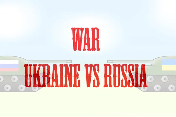 Russia Ukraine War Russia Ukraine Red Letters —  Fotos de Stock