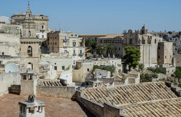 Panoramic view of Matera, Basilicata, Italy Town in the rock — Stock Photo, Image