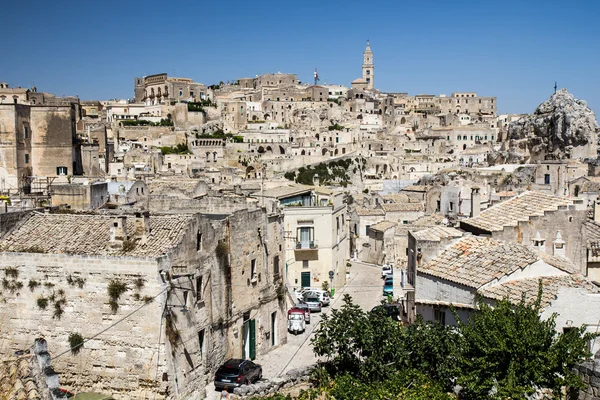 Panoramic view of Matera, Basilicata, Italy Town in the rock — Stock Photo, Image