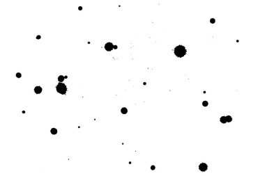 Beyaz arka planda siyah leke. Bir kağıt parçasında siyah mürekkep lekeleri.