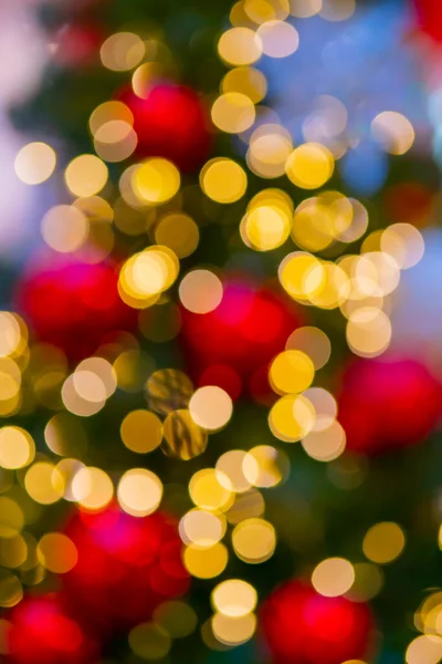 Vacker Bokeh Effekt Suddig Ljus Festlig Jul Bakgrund — Stockfoto