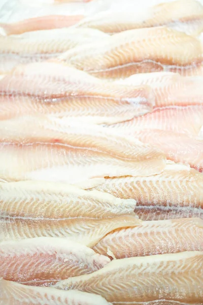 Filete Pescado Escaparate Venta Mariscos —  Fotos de Stock