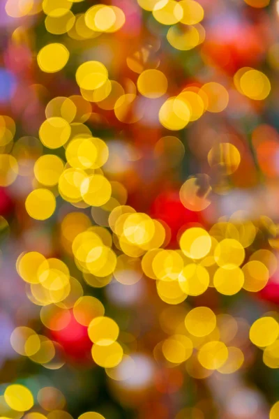 Schöner Bokeh Effekt Verschwommener Heller Weihnachtlicher Hintergrund — Stockfoto